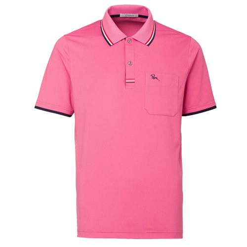  男女款粉紅POLO衫-2301A