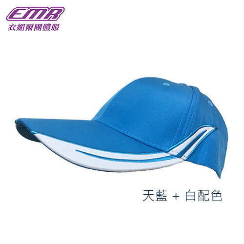 帽沿刺繡造型鴨舌帽 -HCM7