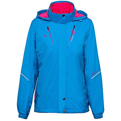 女款彩藍/桃紅 防水透氣可拆式多功能外套、雙面鋪棉背心-9869B